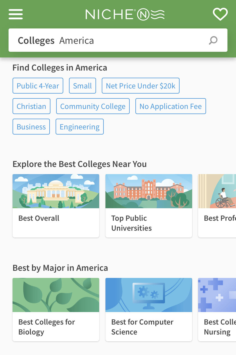Niche App Screenshot